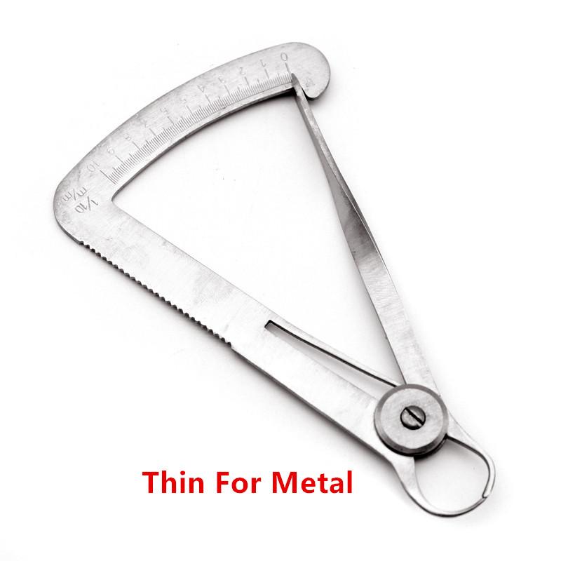 Stainless Steel Dental Caliper Wax Thickness Gauge Dental Lab Tool For Metal Wax Instruments 1 Piece
