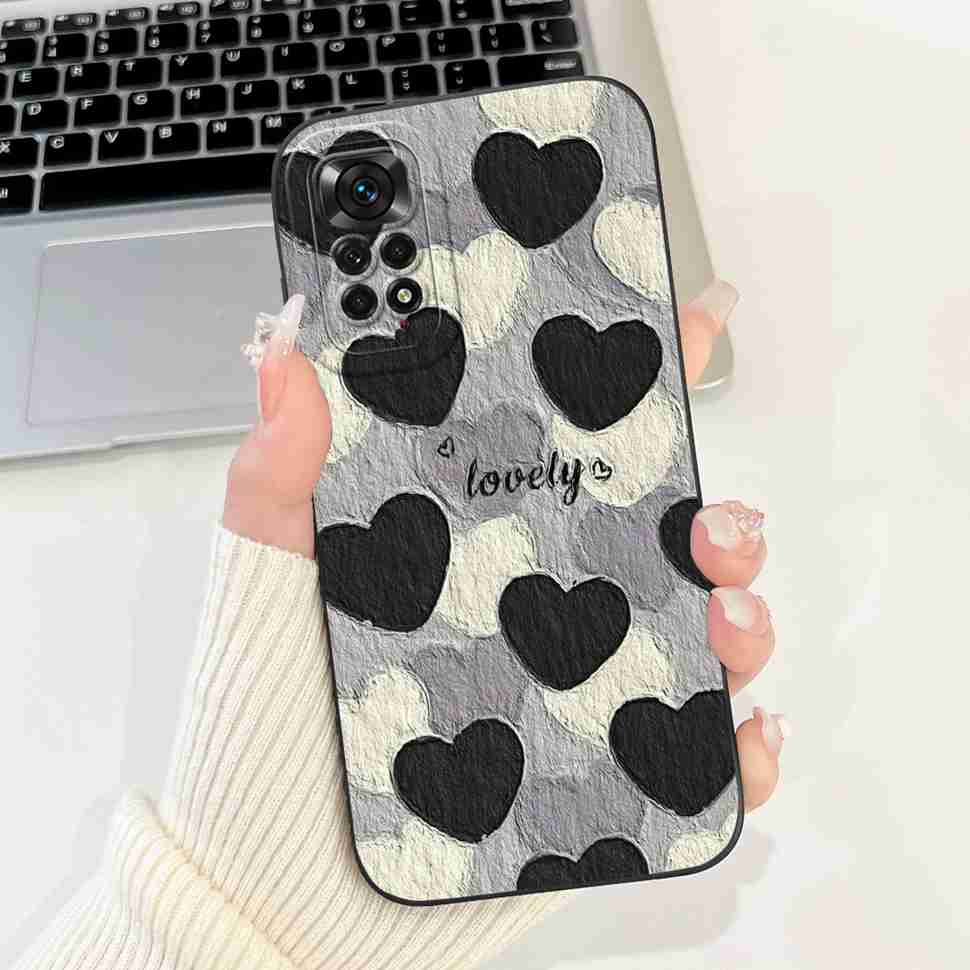 Cute Girl Cover For Xiaomi Redmi Note 11 Pro 4G Casing Soft Silicone Fundas Case For Redmi Note 11 Note11 Pro Cover Coque