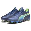Puma King Ultimate FG/AG Low Football Shoes Women Football Shoes Blue Green 107565-02