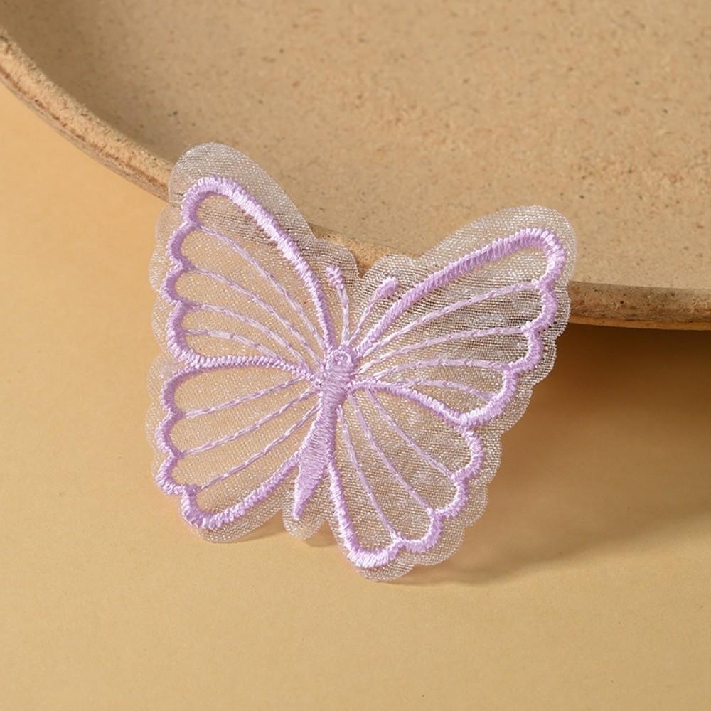 Dreamy Embroidered Mesh Butterfly DIY Handmade Sewing Craft Decoration Lace Patches  for Hat Decor