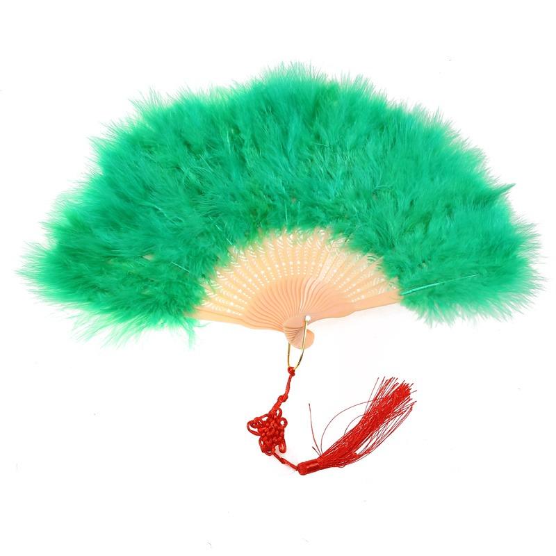 Feather Folding Fan Japanese Sweet Fairy Girl Dark Gothic Court Dance Hand Fan Art Craft Gift Wedding Party Decoration