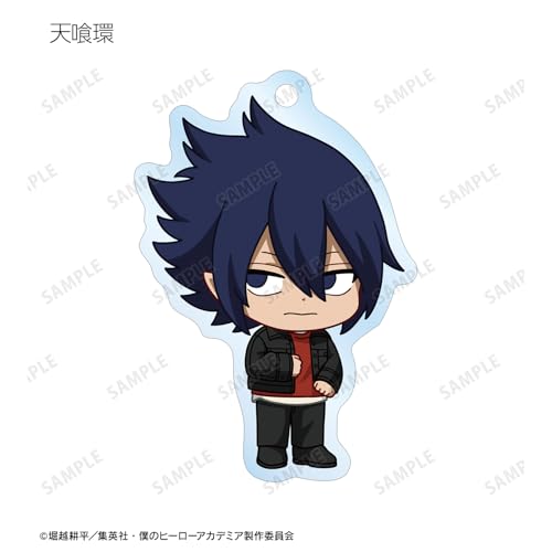 TV Anime "My Hero Academia" Trading Chibi Character Red Casual Clothes Ver. Acrylic Keychain Box of 15
