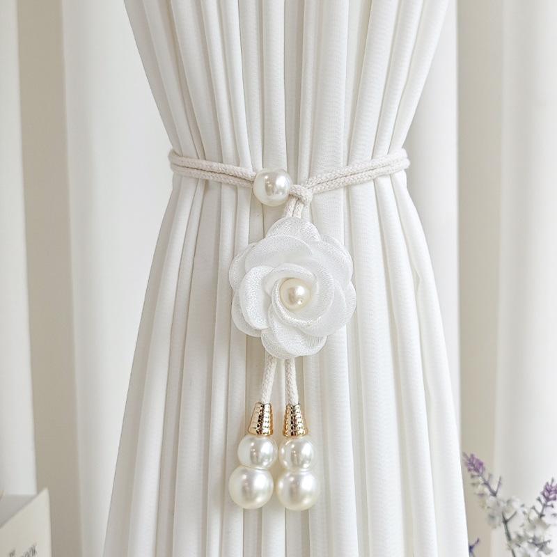 2pcs Elegant Curtain Tiebacks Floral-like Design, for Living Room, Bedroom, Wedding, Party Decor - Durable Polyester Curtain Accessories