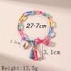New Trendy Multicolor Acrylic Anklet for Women Boho Tassel Ball Pendant Handmade Anklet Leg Chains Charm Summer Beach Jewelry