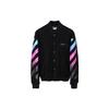 Off-White Fw19 Gradient Arrow Cashmere Baseball Jacket Men Jackets Black OMEA145F18A320051088