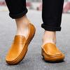 Men Loafers Leather Shoes For Men Casual Shoes Moccasins Breathable Slip On Sneakers Men Driving Shoes Comfort Flats Dress Shoes