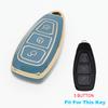 Tpu For Ford B-Max C-Max Ii S-Max Kuga Ii Ecosport Fiesta Iv Focus Iii Galaxy Fusion Mondeo Iv Etc. Car Key Case Cover Keychain
