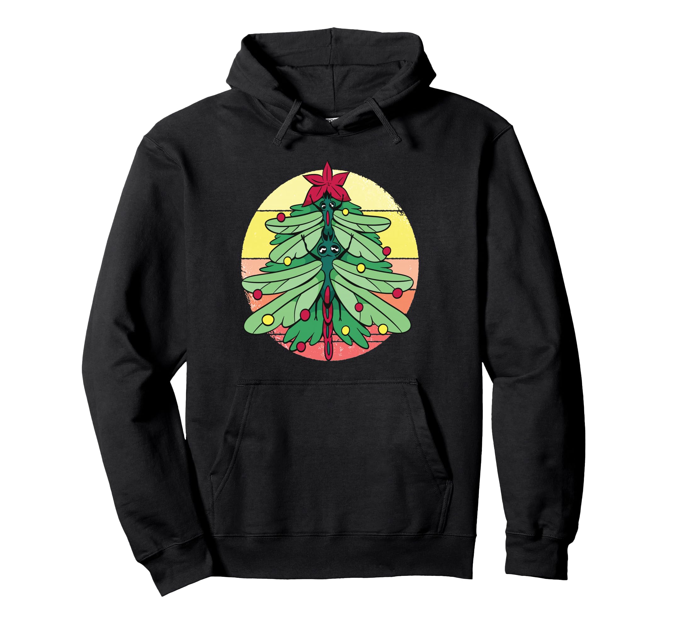 Dragonfly Christmas tree Insect lover Christmas Merry Christmas hoodie