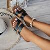 Flat Slippers Women's Spring and Summer 2025 New Solid Color Round Toe Casual Large Size Sandals Women's Wholesale