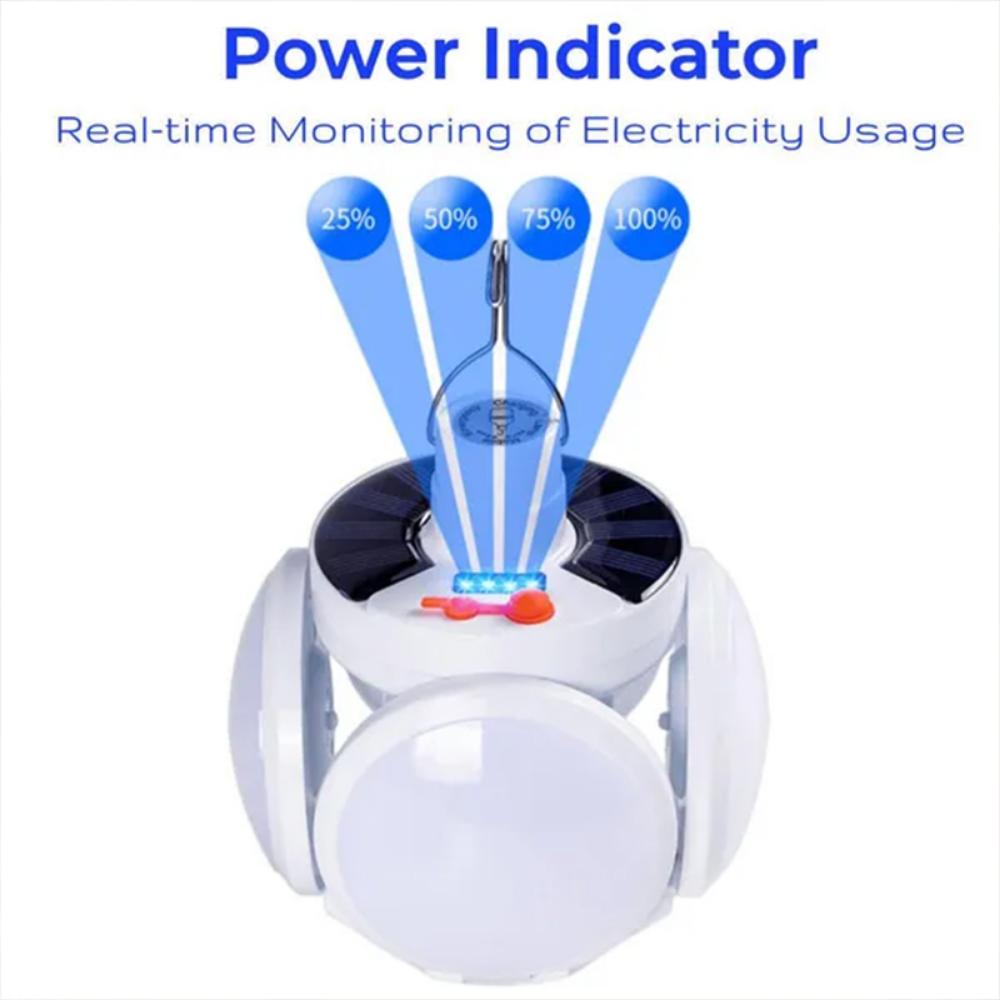 Solar Folding LED Soccer Light Rechargeable Outdoor Lamp Camping Night Market Stall Emergency Power Failure Lighting Torch