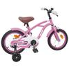 Bicicleta Infantil 16 Polegadas para Idades 4 6 Rosa Claro
