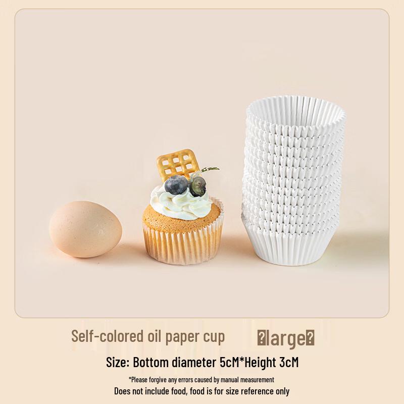 Disposable White Greaseproof Cupcake Liners