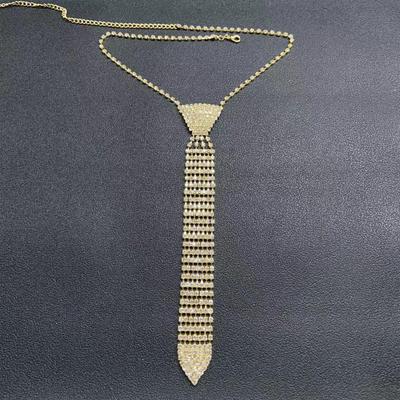 Drahokamový náhrdelník Kravata Módní pro muže a ženy Dekorativní Nastavitelný Kostýmní doplněk Lesk