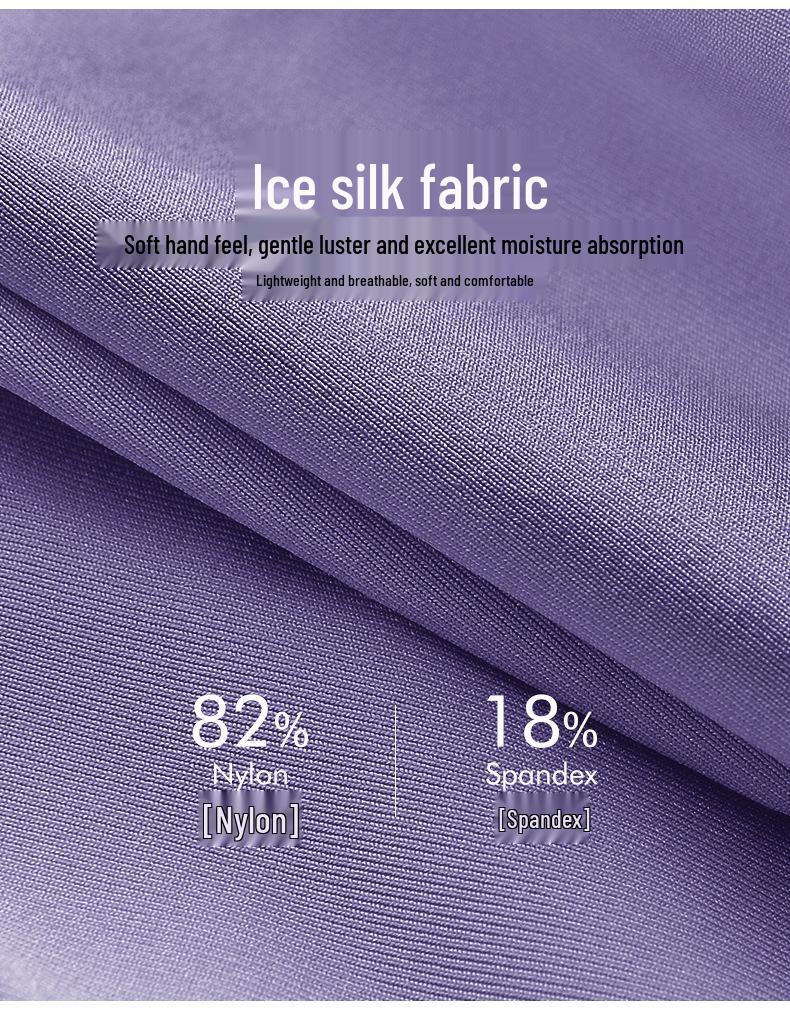 High-Waisted Tummy Control Seamless Ice Silk Women's Antibacterial Panties