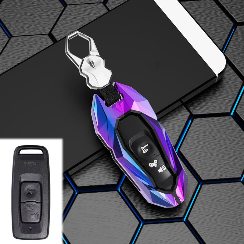Zinc Alloy Car Key Case Smart Remote Control Fob Cover For Honda Airblade 125 C125 Super Cub Scooter Vario 150 PCX Forza 300