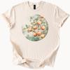 Orange Fruit Tree Branch Watercolor Graphic T Shirt Botanical Art Nature Inspired Tee Hand Drawn Oranges Aesthetic Shirt Gift
