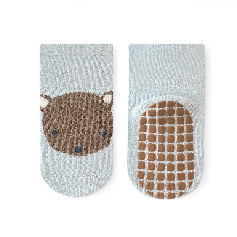 New Winter Autumn Anti Slip Baby Socks Cute Cartoon Animal Print Toddler Kids Floor Sock Rubber Soles Cotton Baby Boy Girl Socks