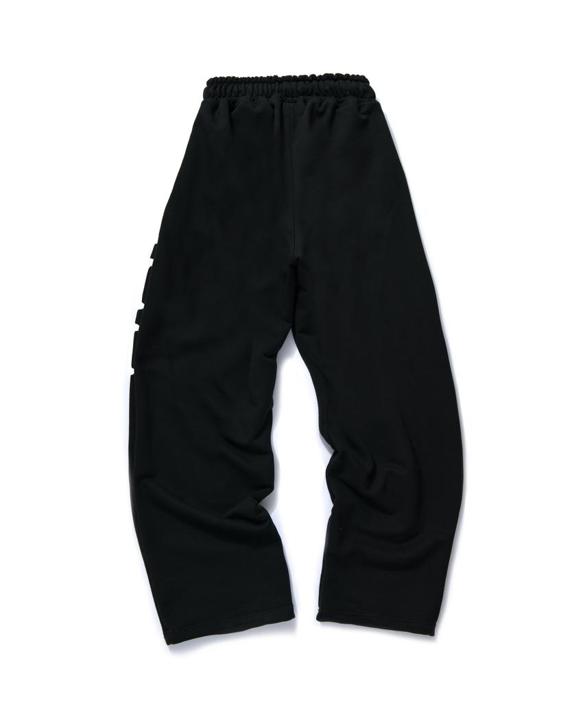 AMOU Rrr One Tuck Sweat Pants Balck