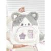 Soft Plush Dog Student Backpack With Breathable Straps For School And Travel