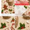 2D Flat Printing  2pcs Gingerbread Joy Popular Creative Curtains Polyester Easy Install Curtains Gifts Use for Bedroom   Living