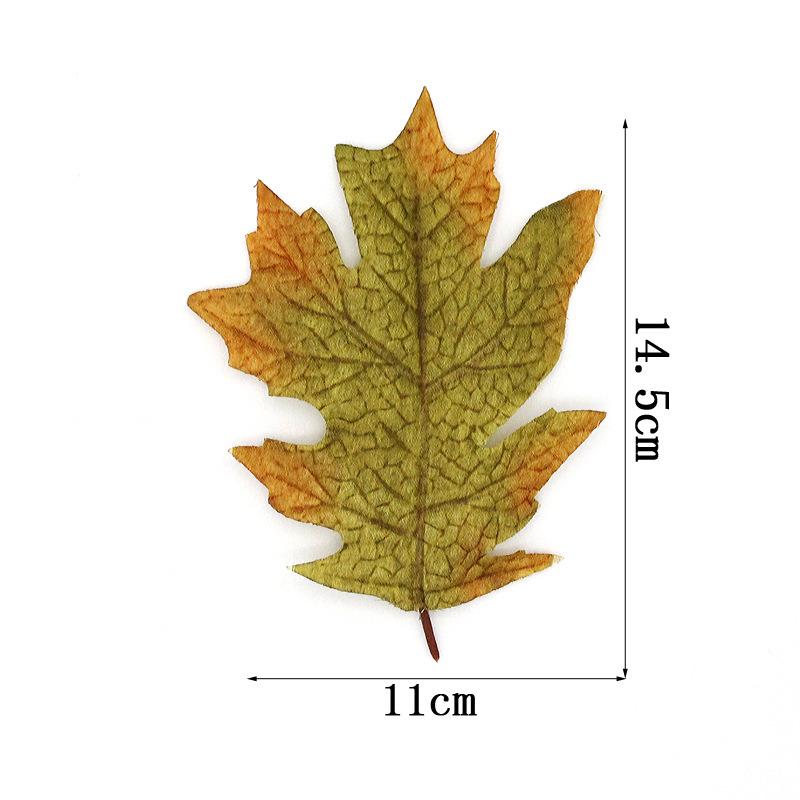 

Christmas Halloween Birthday Party Hotel Room Living Room Christmas Tree Decoration Hanging Decorations Simulated Maple Leaves 100pcs