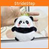 Pandabär Schlüsselanhänger Niedlicher Plüsch Taschenanhänger Kurzer Plüsch Stofftier**