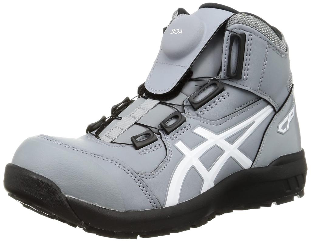Asics Working Winjob CP304 BOA JSAA Type A Toe Sole with Size 3E Safety/Work Shoes, Cap, Slip-Resistant fuzeGEL, Seatrock/White, 26.5 Cm,