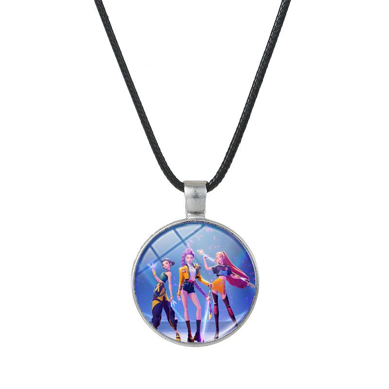 

K-POP Demon Hunter Girl Group Аниме Подвеска Ожерелье - Горячая Распродажа Мультяшные Украшения Цепочка для Свитера Аксессуары