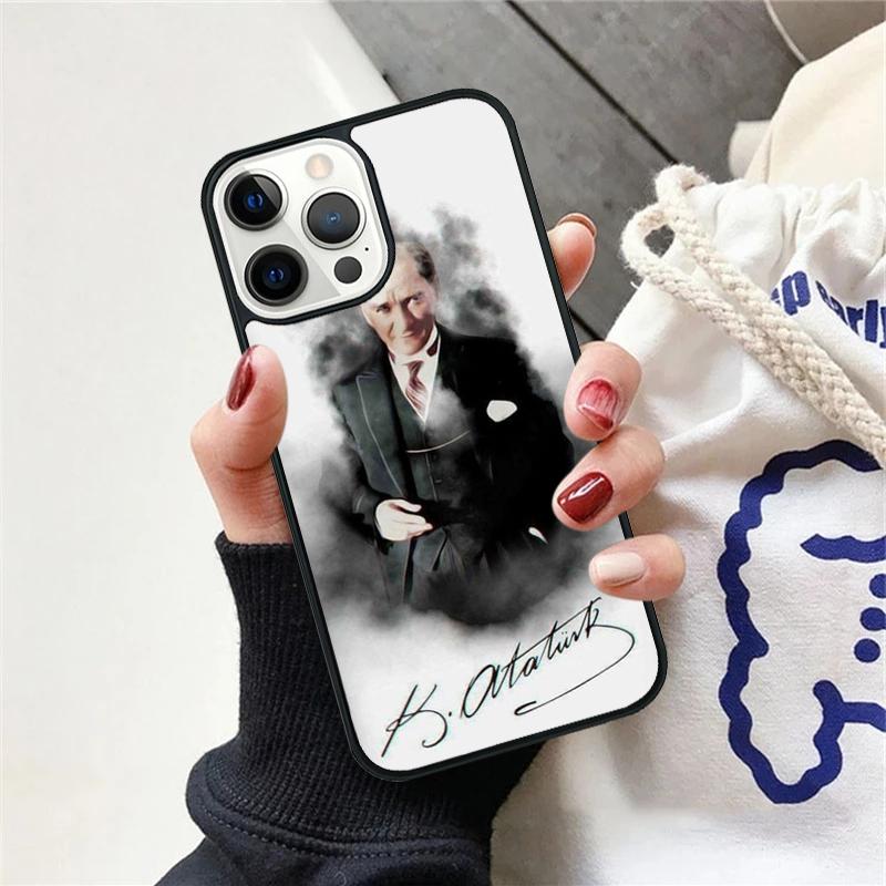 Turkey Mustafa Kemal Ataturk Phone Case For iPhone 17 Air 15 16 Cover  11 13 14 Pro Max 12 Plus Max Fundas