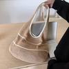 Trendige Bohème-Strick-Schultertasche Ausgestanzte Süße Häkel-Tragetasche Große Kapazität Geräumige Tasche für Kleinkram Vacati