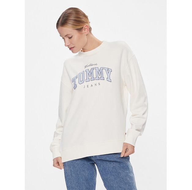 Толстовка Tommy Jeans Tjw Rlx Varsity Luxe Crew EU L