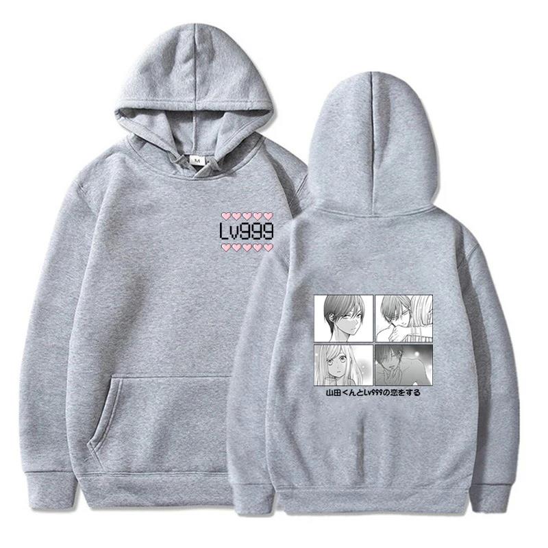 Herfst Nieuw Mijn Liefdesverhaal met Yamada-Kun Op Lv999 Japan Herfst Fleece Anime Hoodies Grafisch Harajuku Unisex Sweatshirts Casual