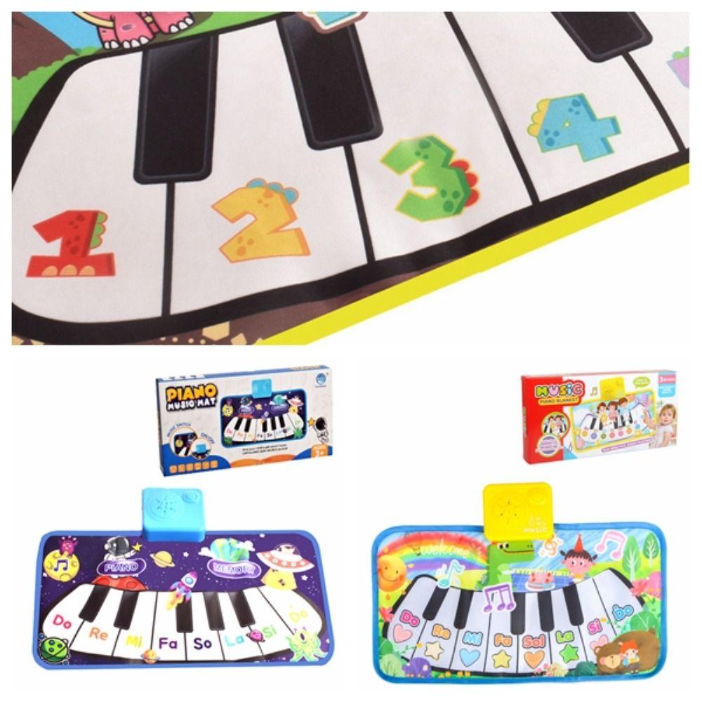 

with 8 Instrument Sound Musical Piano Mat Dinosaur Baby Crawling Mat Children Gifts