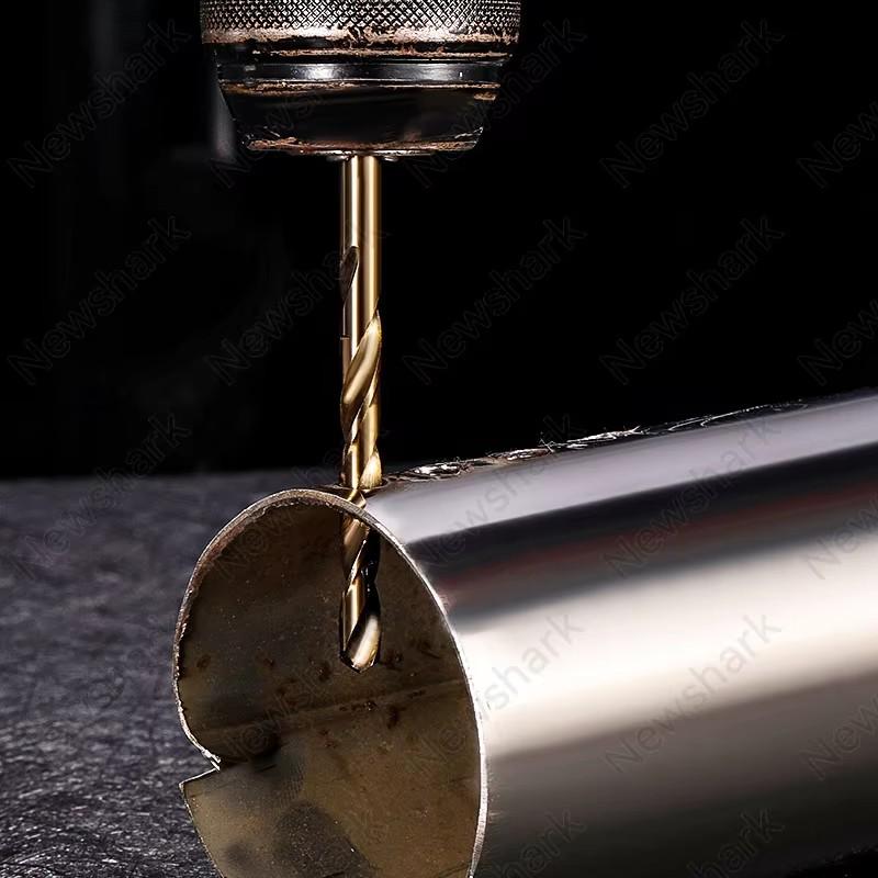 13pcs/set M43 Drill Bit Set, Including Cobalt Professional Spiral Drill Bits, Suitable for Wood Metal Stainless Steel Drill Bits