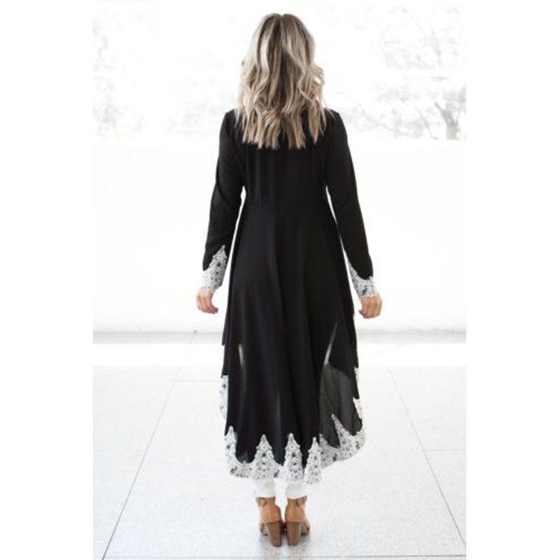 Womens Long Sleeve Lace Ruffles Asymmetrical Casual Tops Shirt Blouse Mini Dress Perfect For Every Occasion And Season