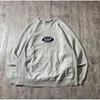 Used 90s Old GAP Sweatshirt Center Embroidered Logo Reverse Type Gray