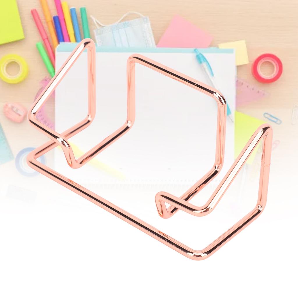 5PCS Business Card Holder Iron Slick Finish Multifunctional Business Card Holder Display for