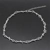 Nuovo piccolo filo spinato spine collana unisex collana donna hip-hop gotico punk stile filo spinato piccola catena di spine collare regalo