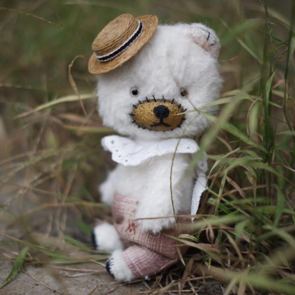 [USED] Artist Bear, Teddy Bear, Polar Bear, Plush Toy, Overseas Artist