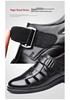 Men's 2025 Summer Closed-Toe Leather Sandals – Breathable, Hollowed Design, Perfect for Elderly Dads