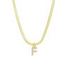 New A-Z Initial Zircon Letter Pendant Necklaces for Women 18K Gold Plated Copper Necklace High Quality Statement Jewelry Gifts