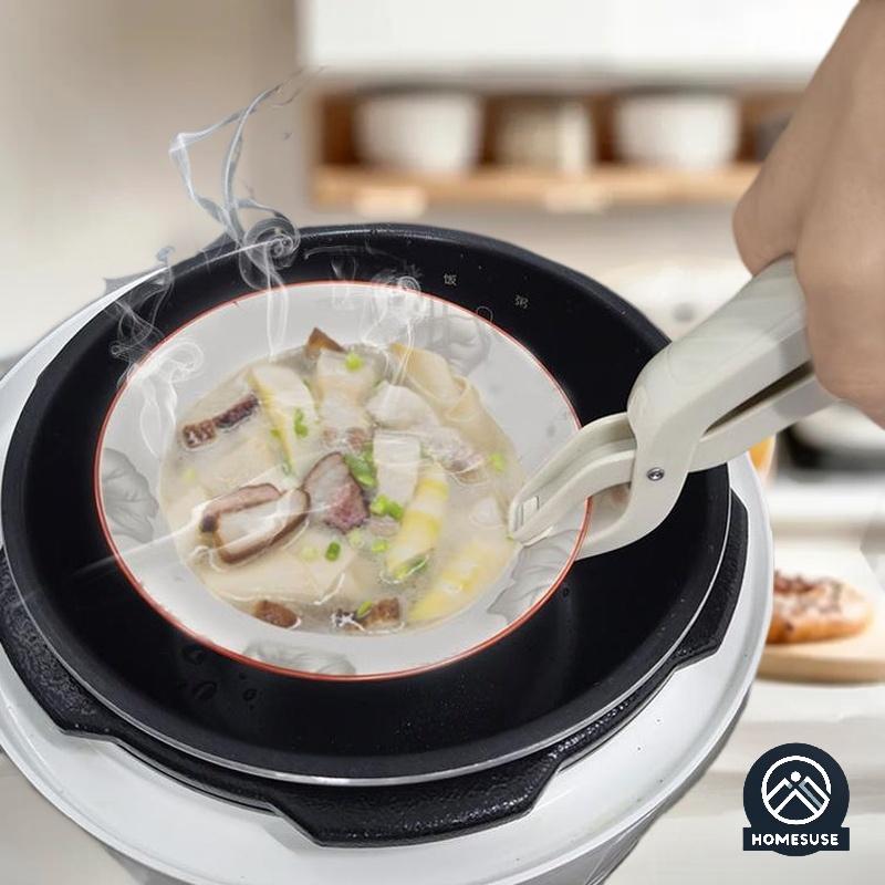 Anti-scald Clip Silicone Bowl Clamp Anti Scald Plate Bowl Dish Pot Holder Anti-hot Clip Lifter Kitchen Accessories Gadget