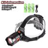 800W LED Super Bright Headlamp Long Shot 3500M Rechargeable Headlight Zoomable Lamp Night Fishing Head Flashlight