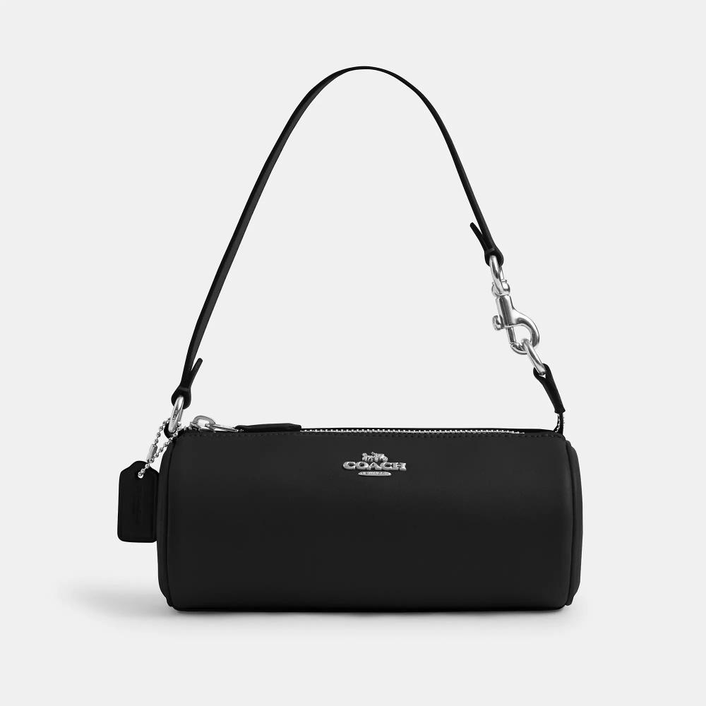

Сумка Coach Nolita Barrel серебристо-черная