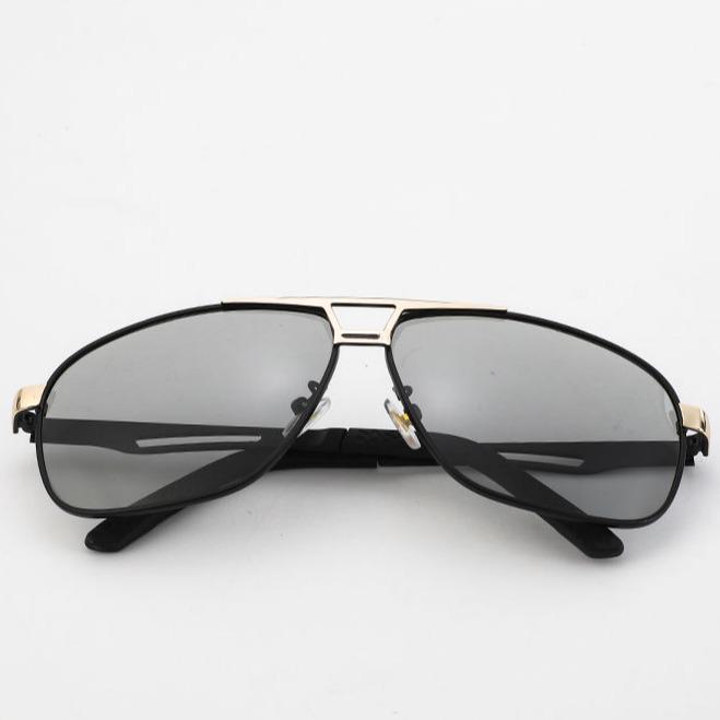 Men's Day-Night Dual-Use Polarized Sunglasses: Color-Changing, Trendy Driving Glasses.