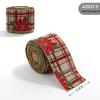 New Christmas Snowflake Linen Ribbon Bow Decoration