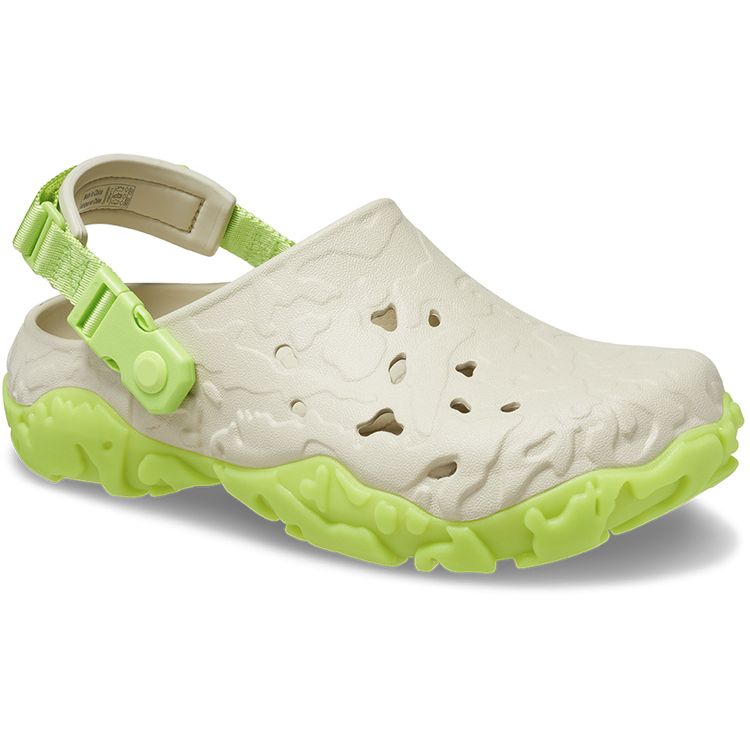 Crocs Eva Clogs Breathable Sports Sandals Men Sandals White Green 208391-2BZ