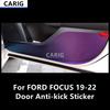 For FORD FOCUS 19-22 Door Anti-kick Sticker Modified Carbon Fiber Interior Car Film Accessories Modification