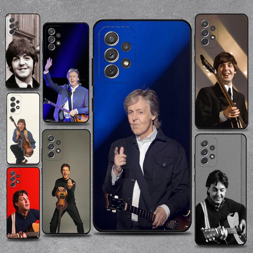 Singer P-Paul M-McCartney Phone Case For Samsung S25,S24,S21,S22,S23,S30,Ultra,S20,Plus,Fe,Lite,Note,10,9,5G Black Cover