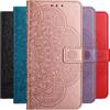 Cute Flower Case For Apple iPhone 6Plus 16 15 14 13 12 11 Pro Mini Plus Max 7 8 SE 2020 Flip Wallet Card Storage Protect Cover